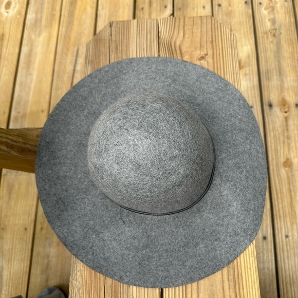 House Of Harlow 1960 100% Wool Rounded Crown Hat With Buckle Band - Picture 6 of 8